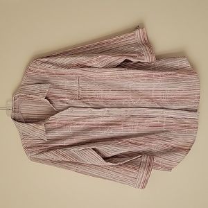 Alia Women's Embroidered Textured Shirt- Size 16